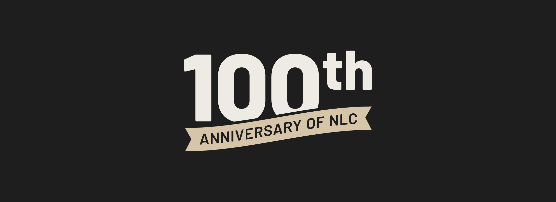 Graphic stating 100th Anniversary of the NLC